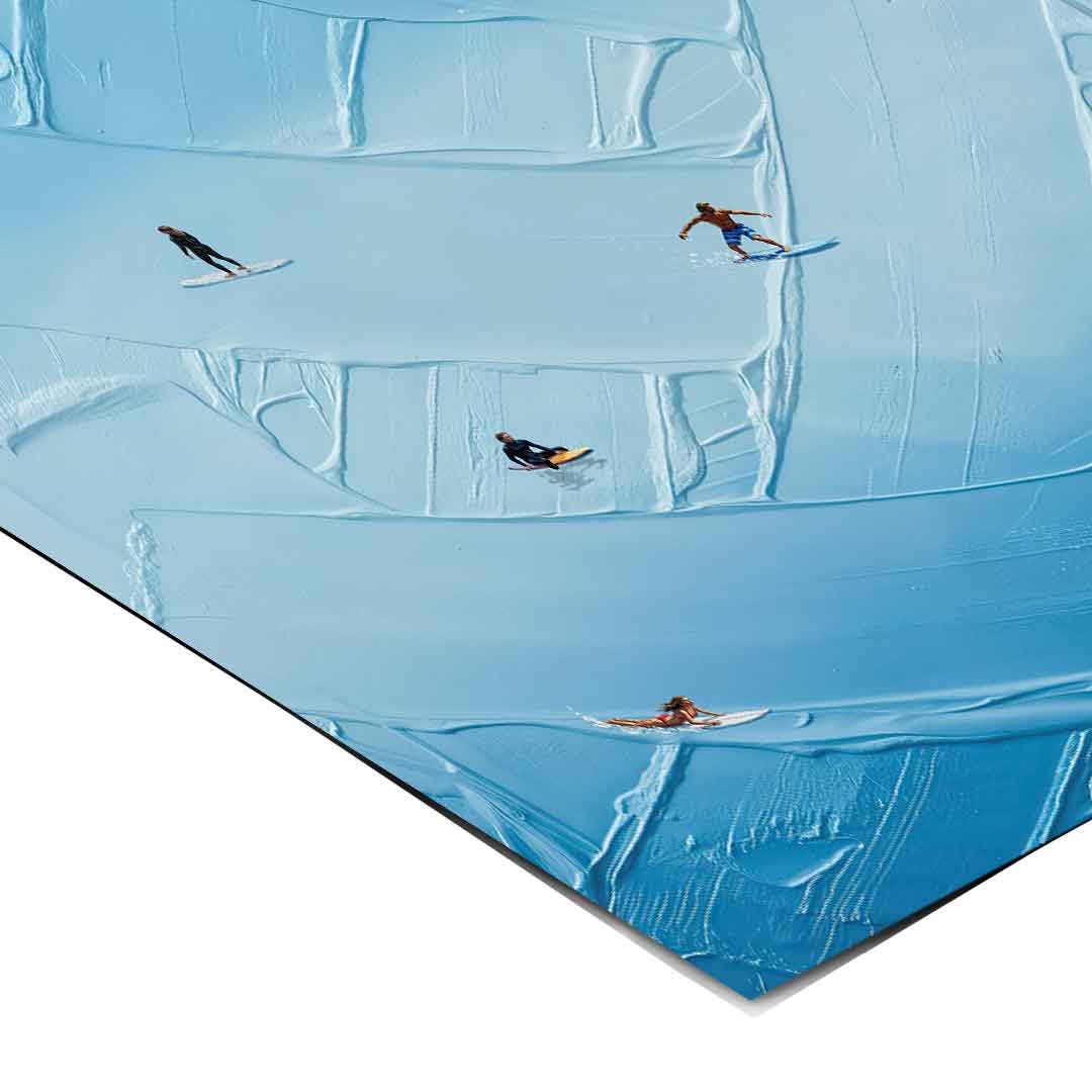 Surfing in Action - Poster