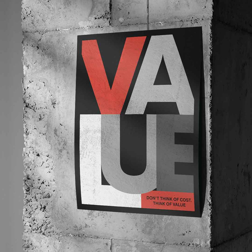 THINK OF VALUE Poster – Ansicht 2