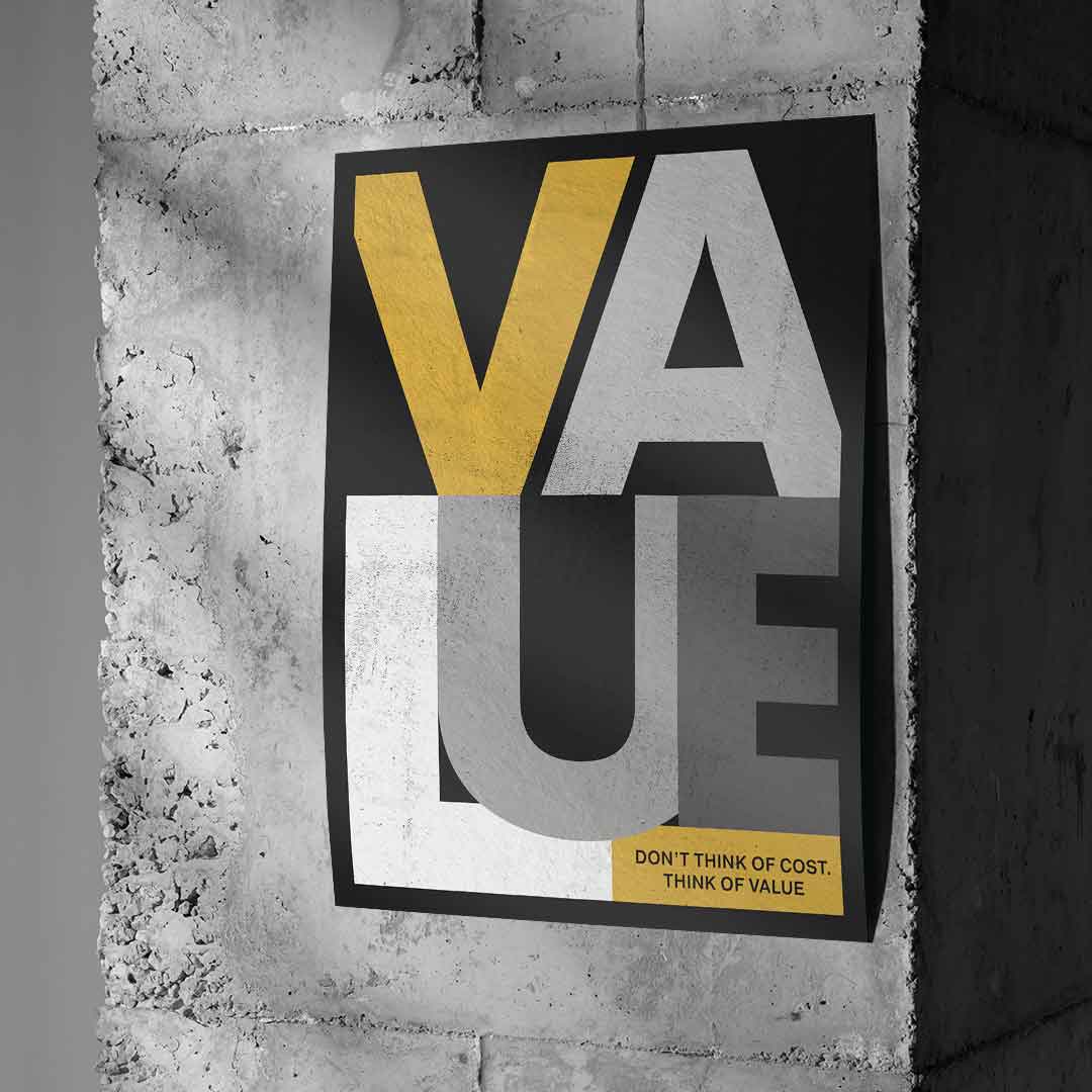 THINK OF VALUE - Poster