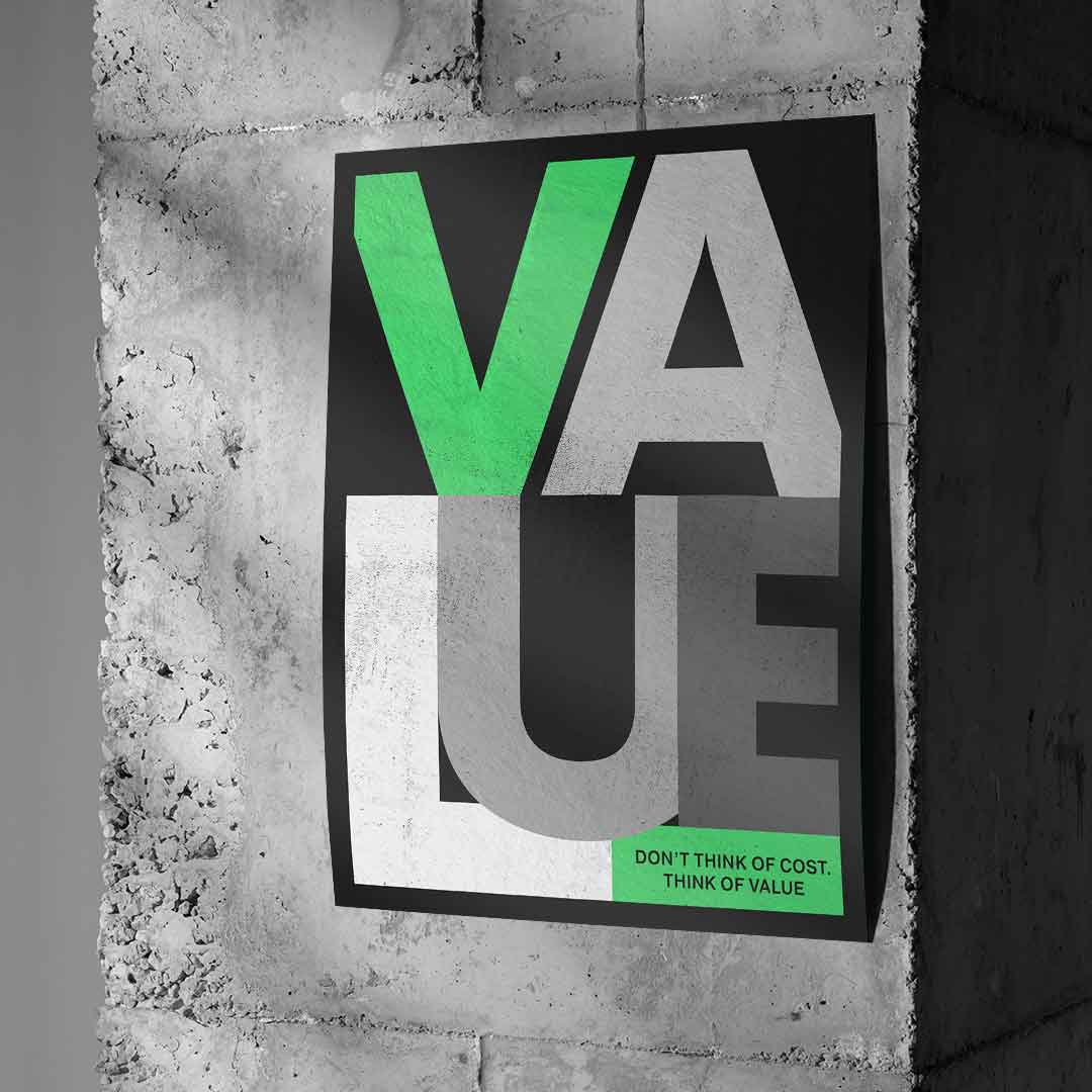 THINK OF VALUE - Poster