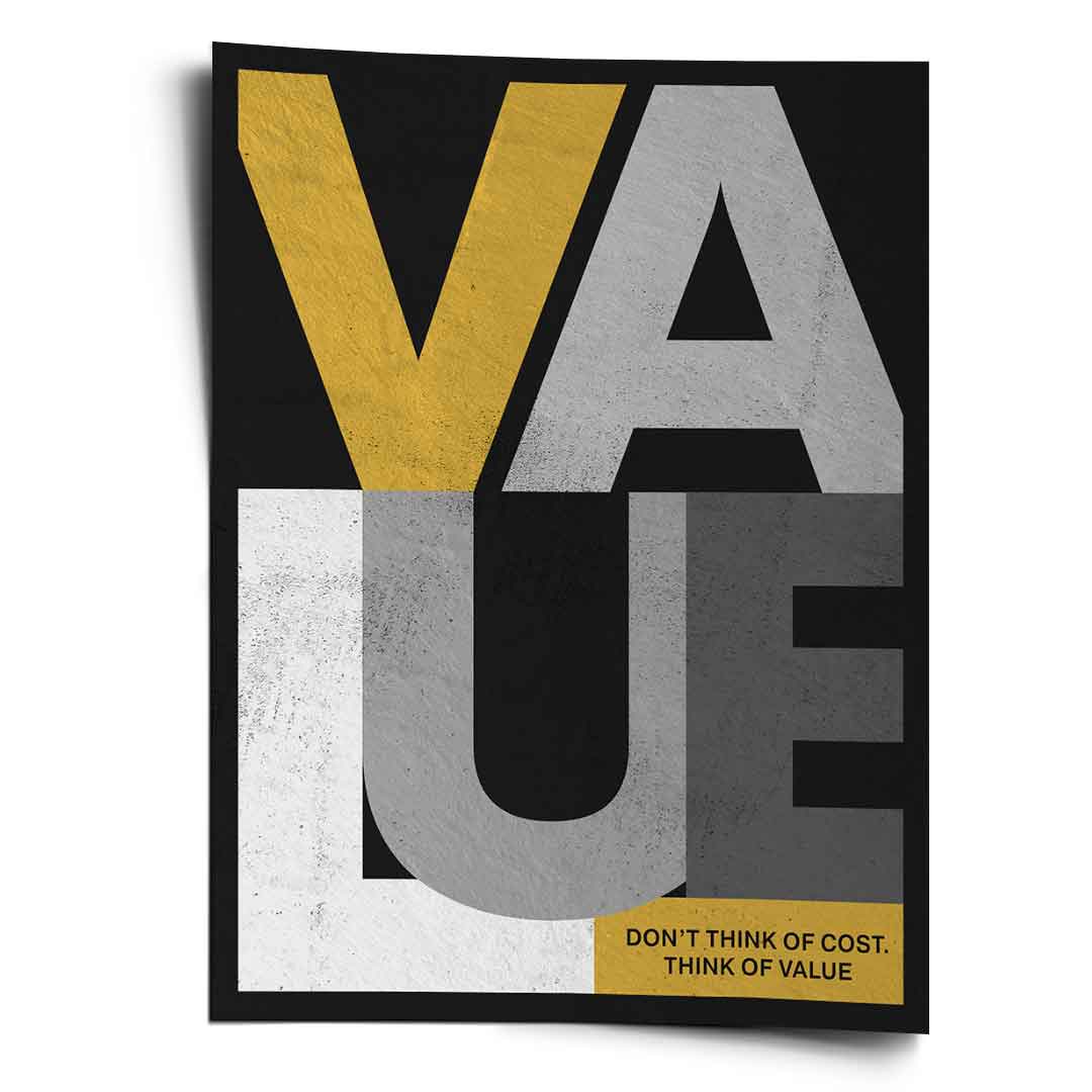 THINK OF VALUE - Poster