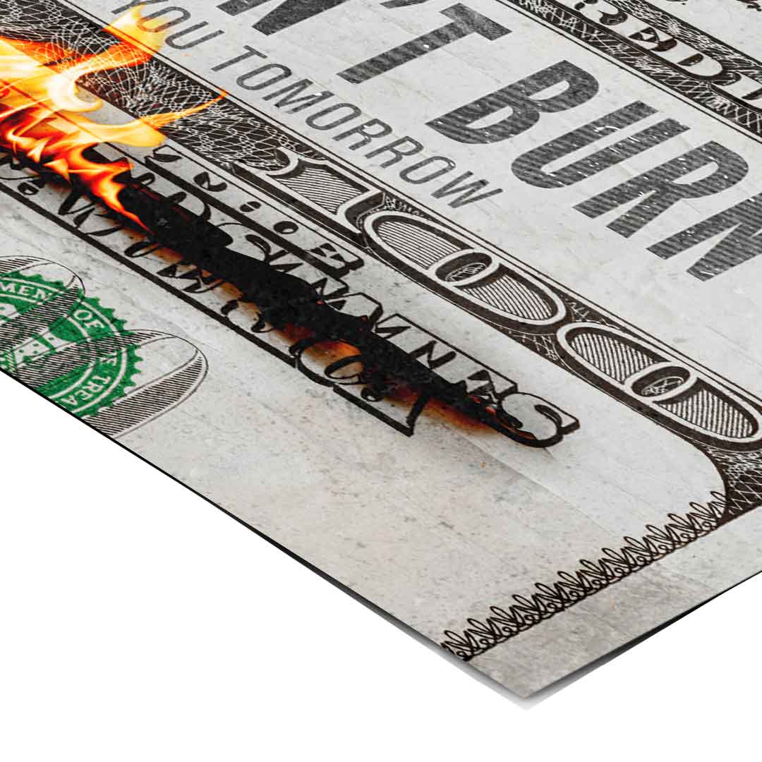 TRUE WEALTH DOESN'T BURN - Poster