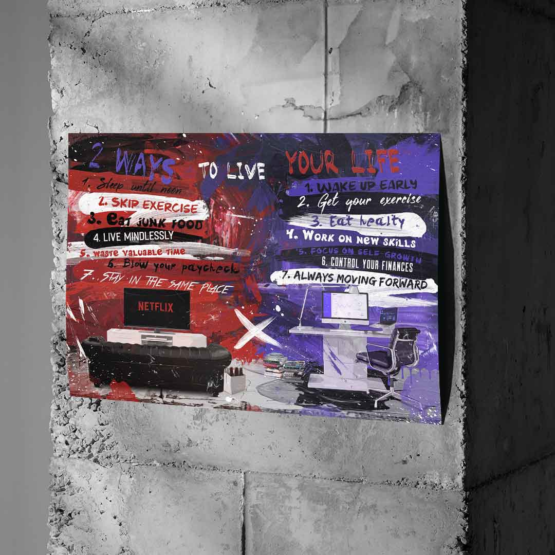 TWO WAYS TO SPEND YOUR LIFE - Poster