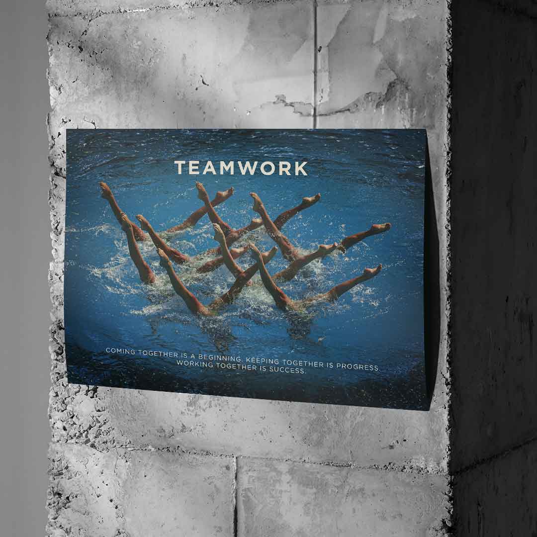 Teamwork #Schwimmen - Poster