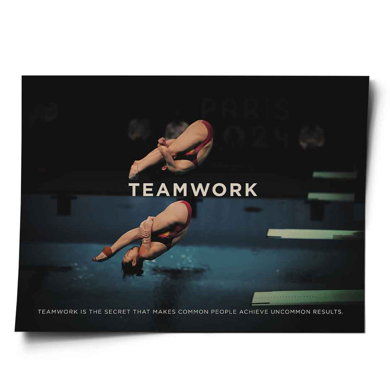 Teamwork #High Diving - Poster