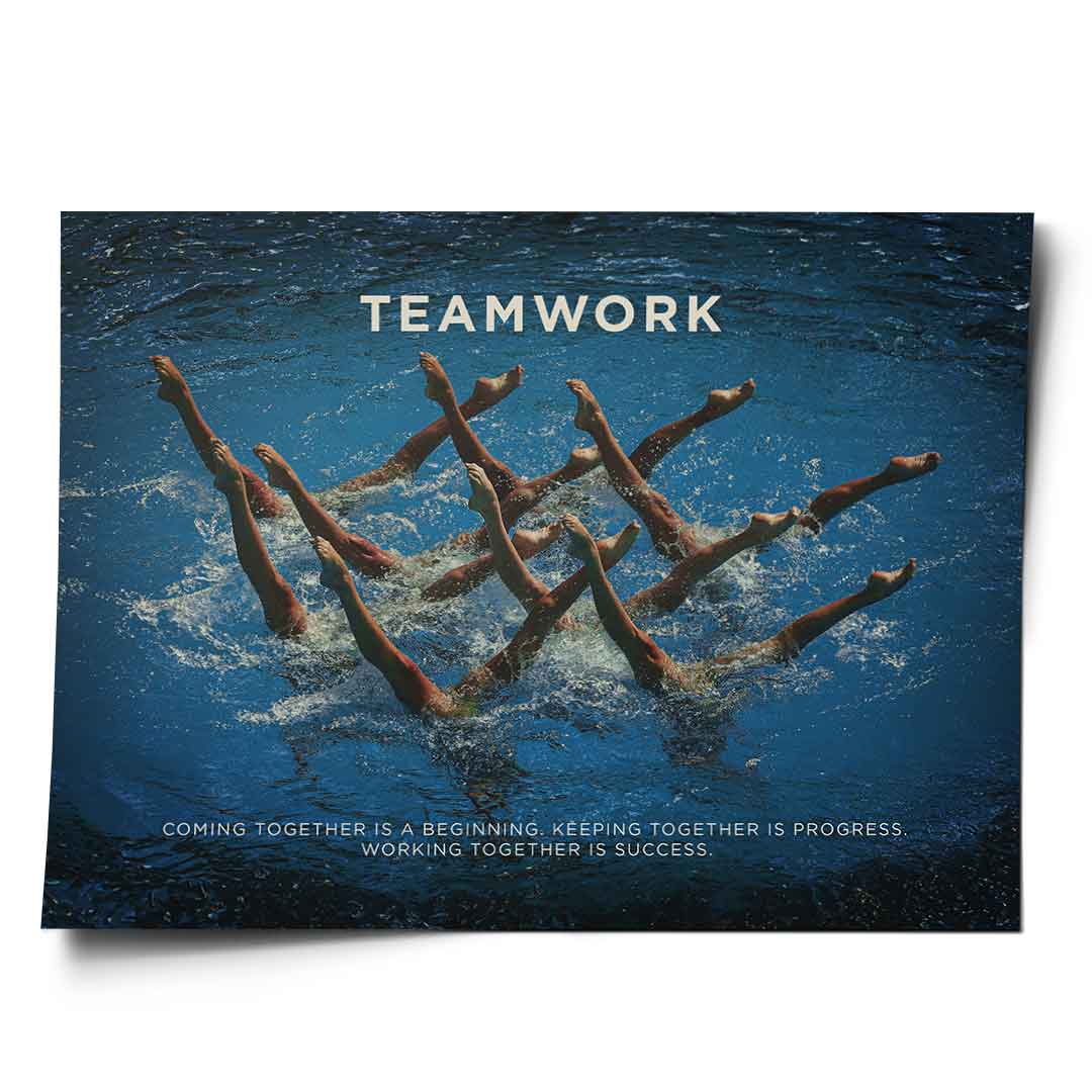 Teamwork #Swimming - Poster