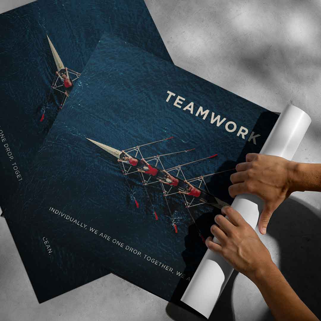 Teamwork #Rudern - poster