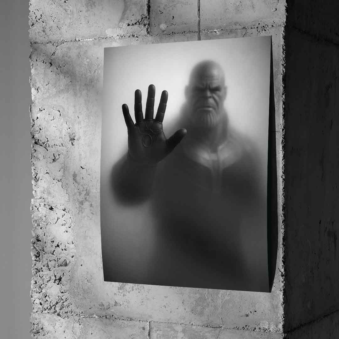 Thanos' silhouette - poster