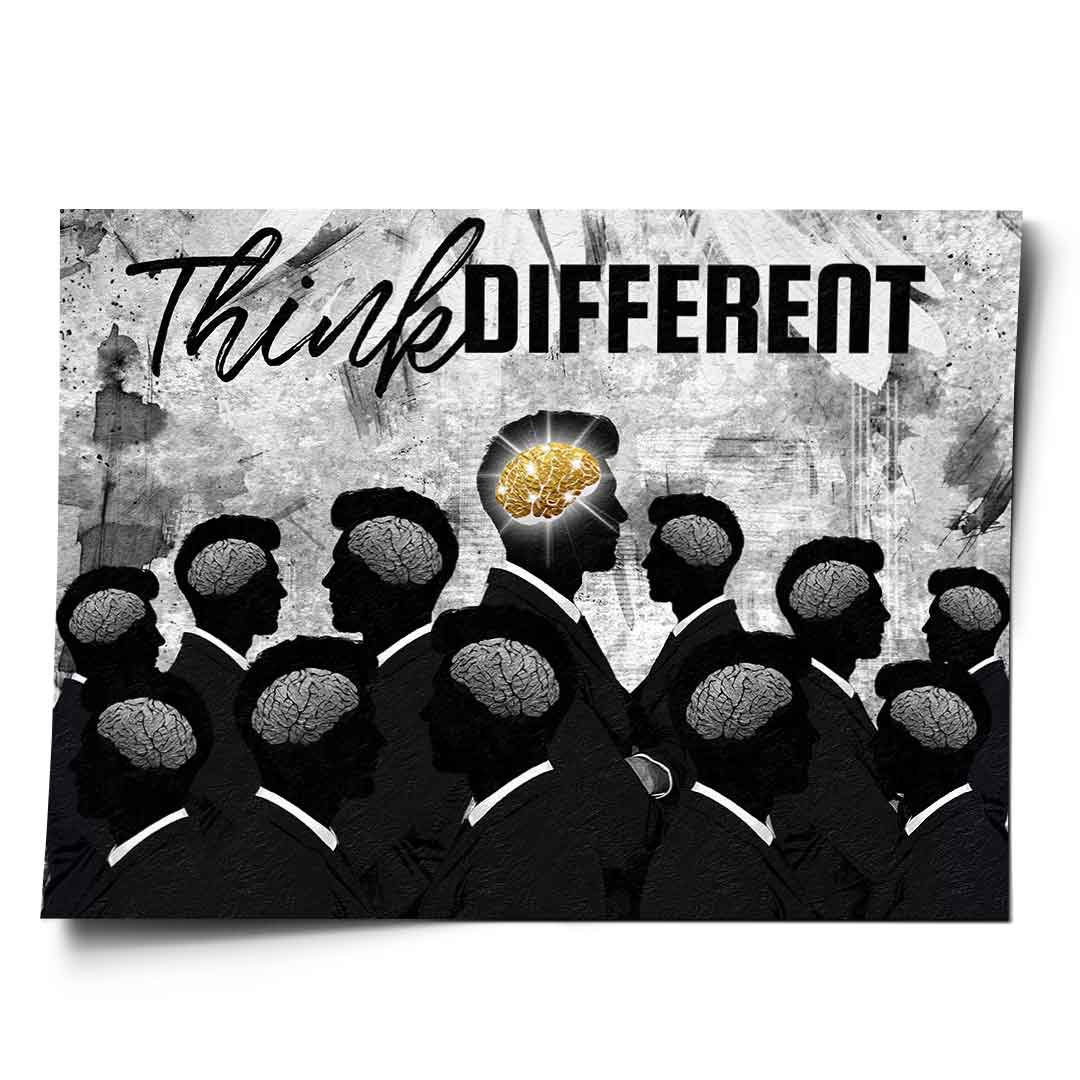 Poster Think Different Success Ambition Motivation Art Print Wall Art