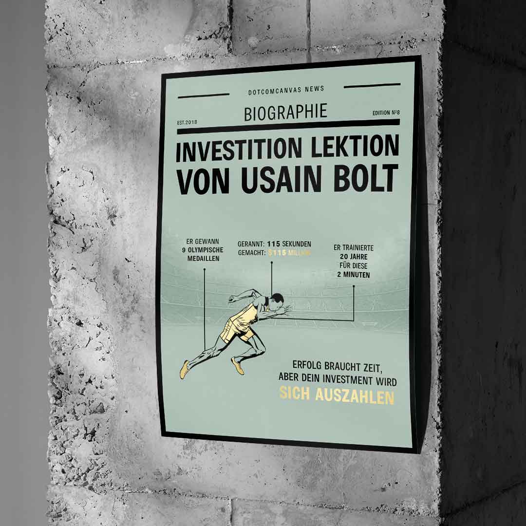 USAIN BOLD INVESTMENT LESSON - Poster