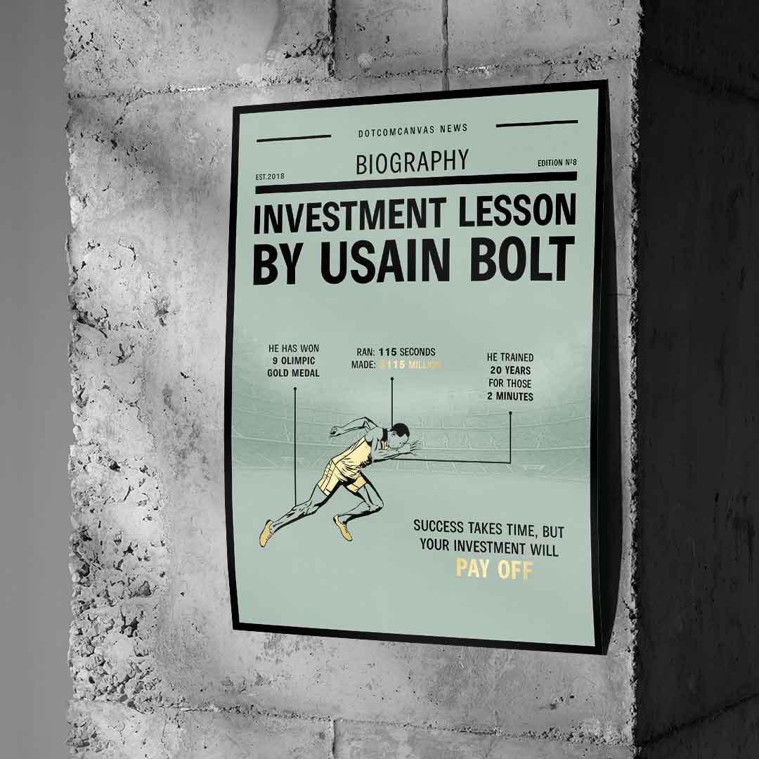 Usain Bolt Investment Lesson - Poster