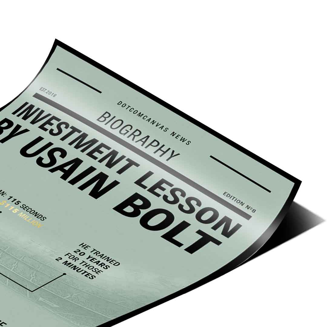 Usain Bolt Investment Lesson - Poster