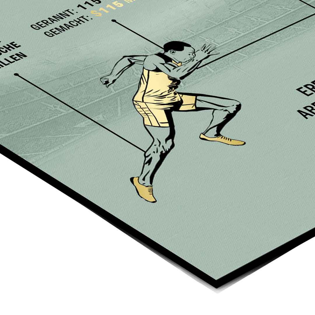 USAIN BOLT INVESTMENT LESSON - Poster