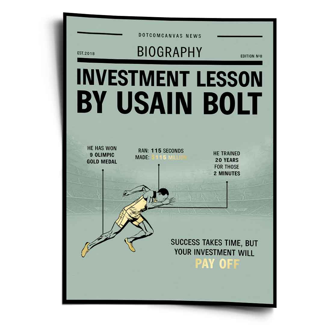 Usain Bolt Investment Lesson - Poster