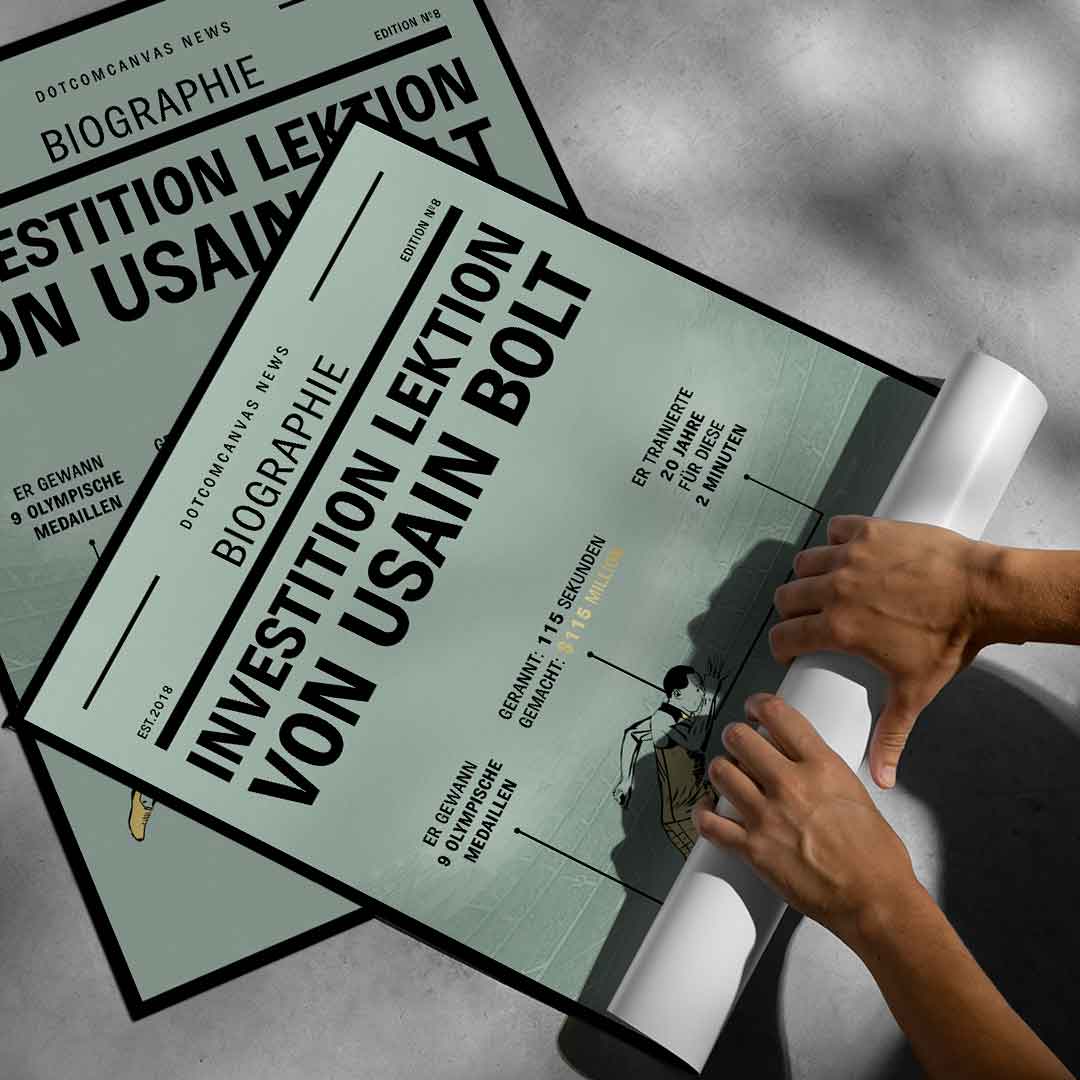 USAIN BOLT INVESTMENT LESSON - Poster