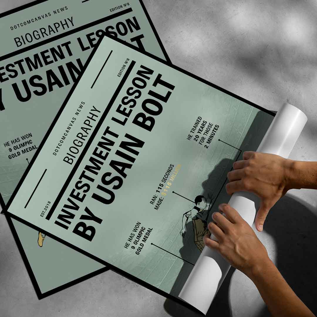 USAIN BOLT INVESTMENT LESSON - Poster