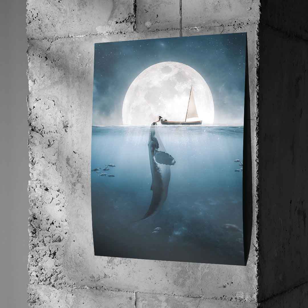 Whale fishing - Poster