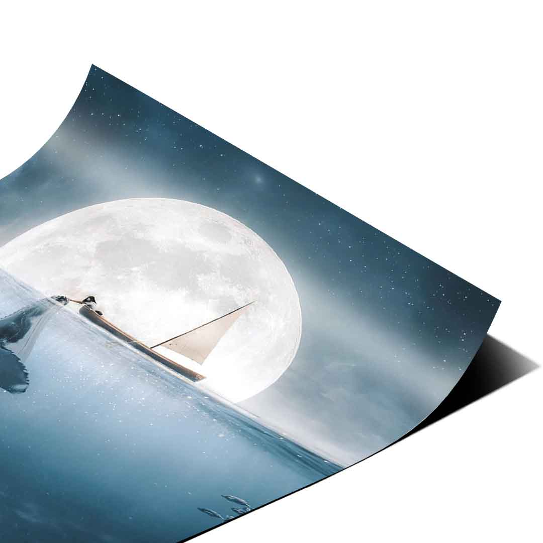 Whale fishing - Poster