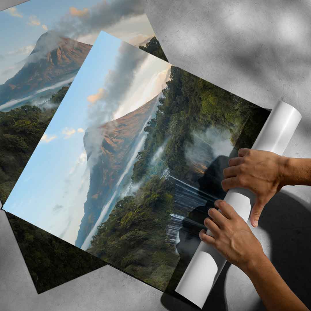 Waterfall Bay - Poster