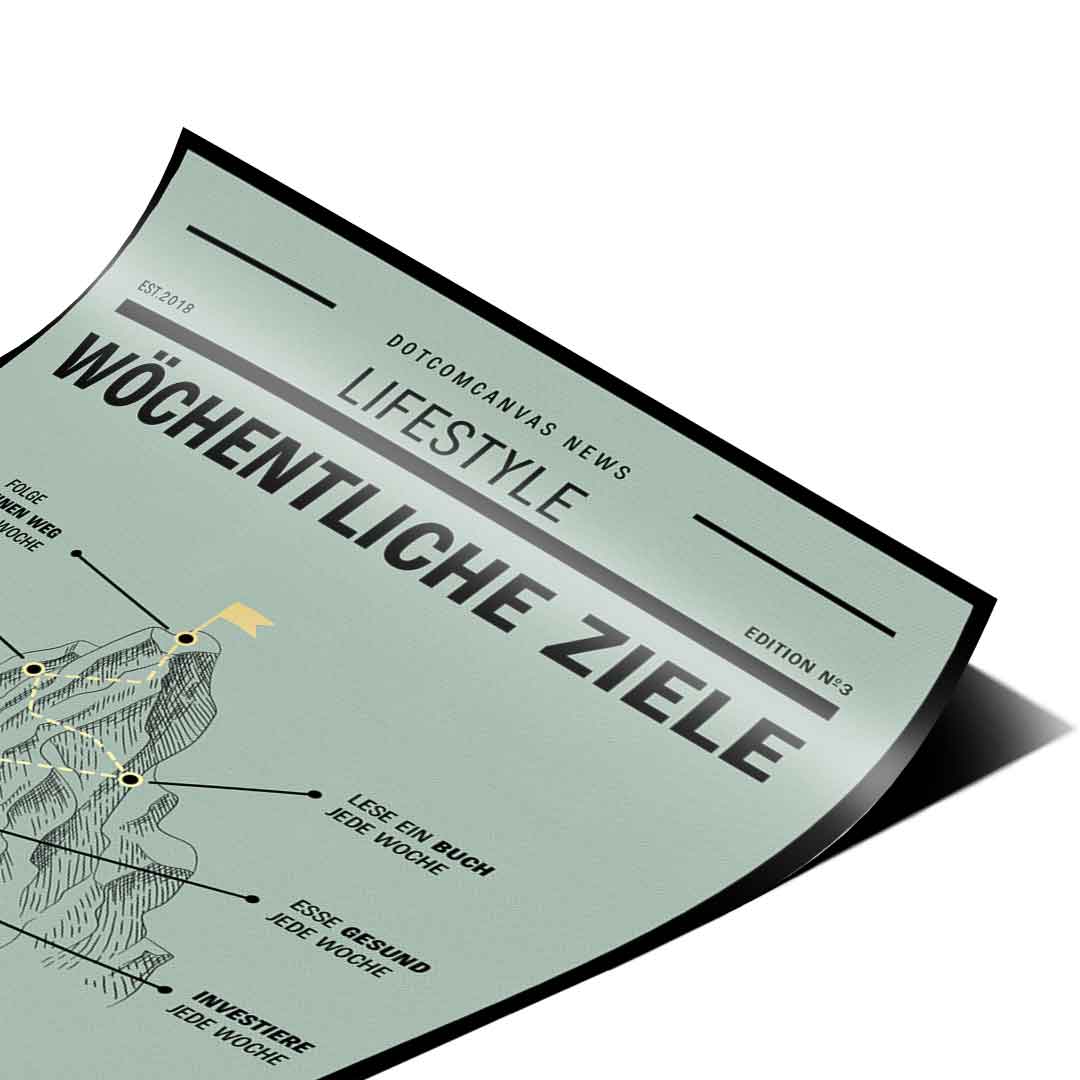 Weekly Goals - Poster