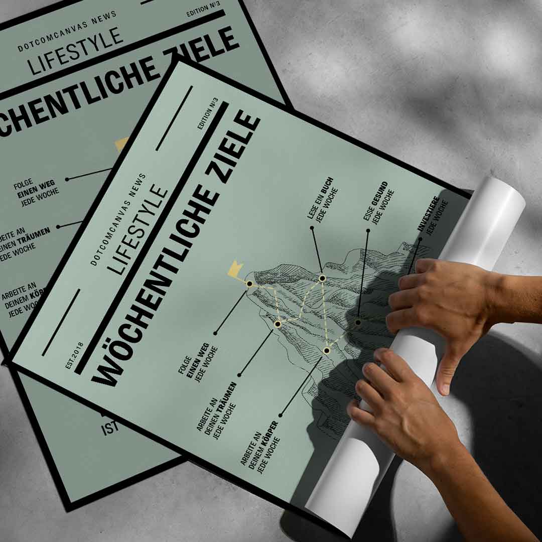 Weekly Goals - Poster