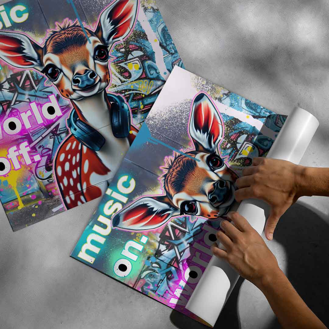 Bambi headphones - Poster