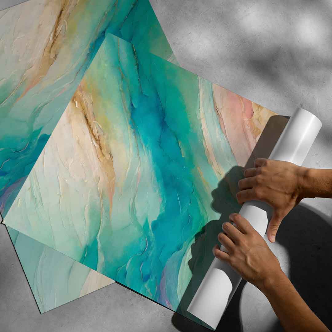 Dreamy Ocean Currents - Poster