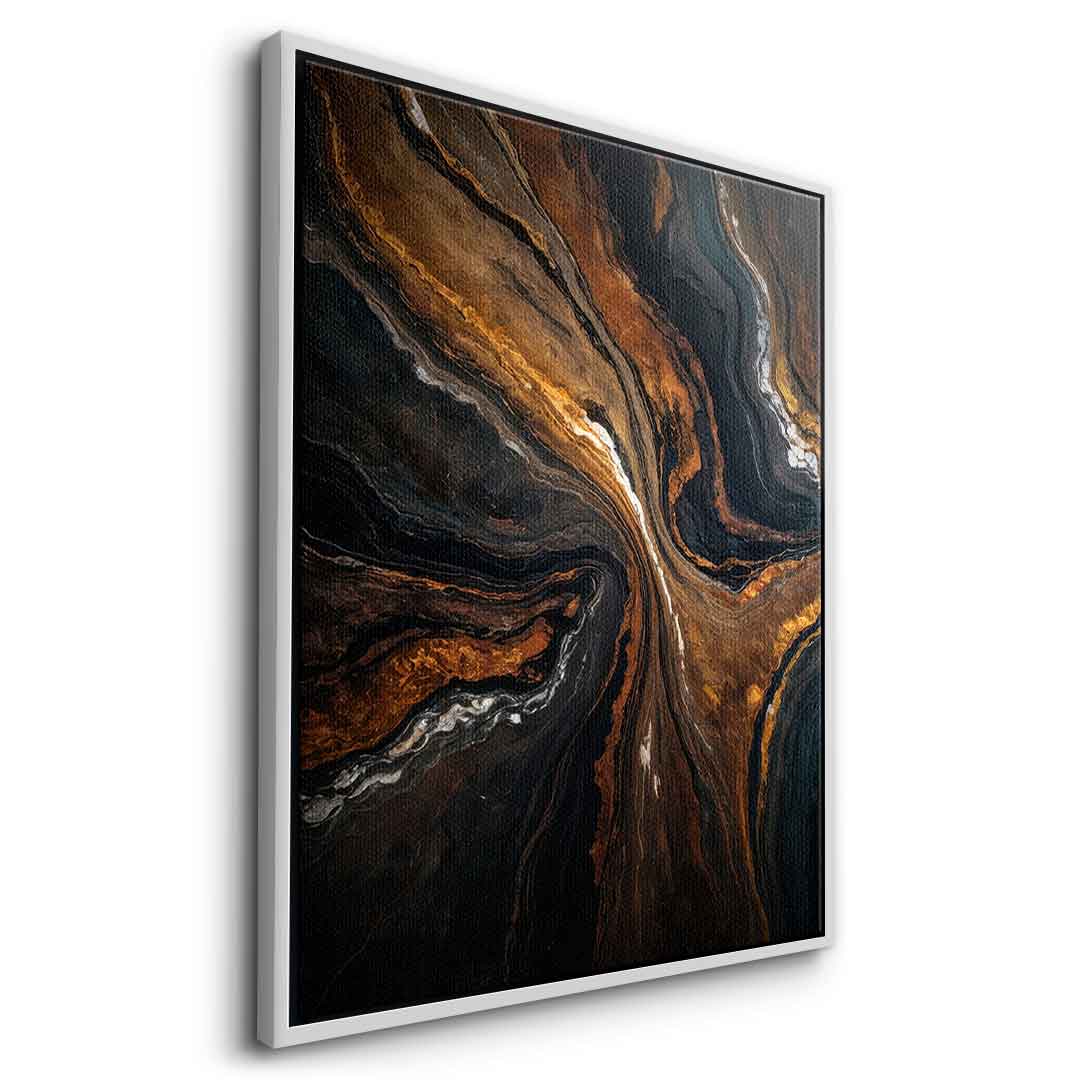 Golden Tones In Dark Stone