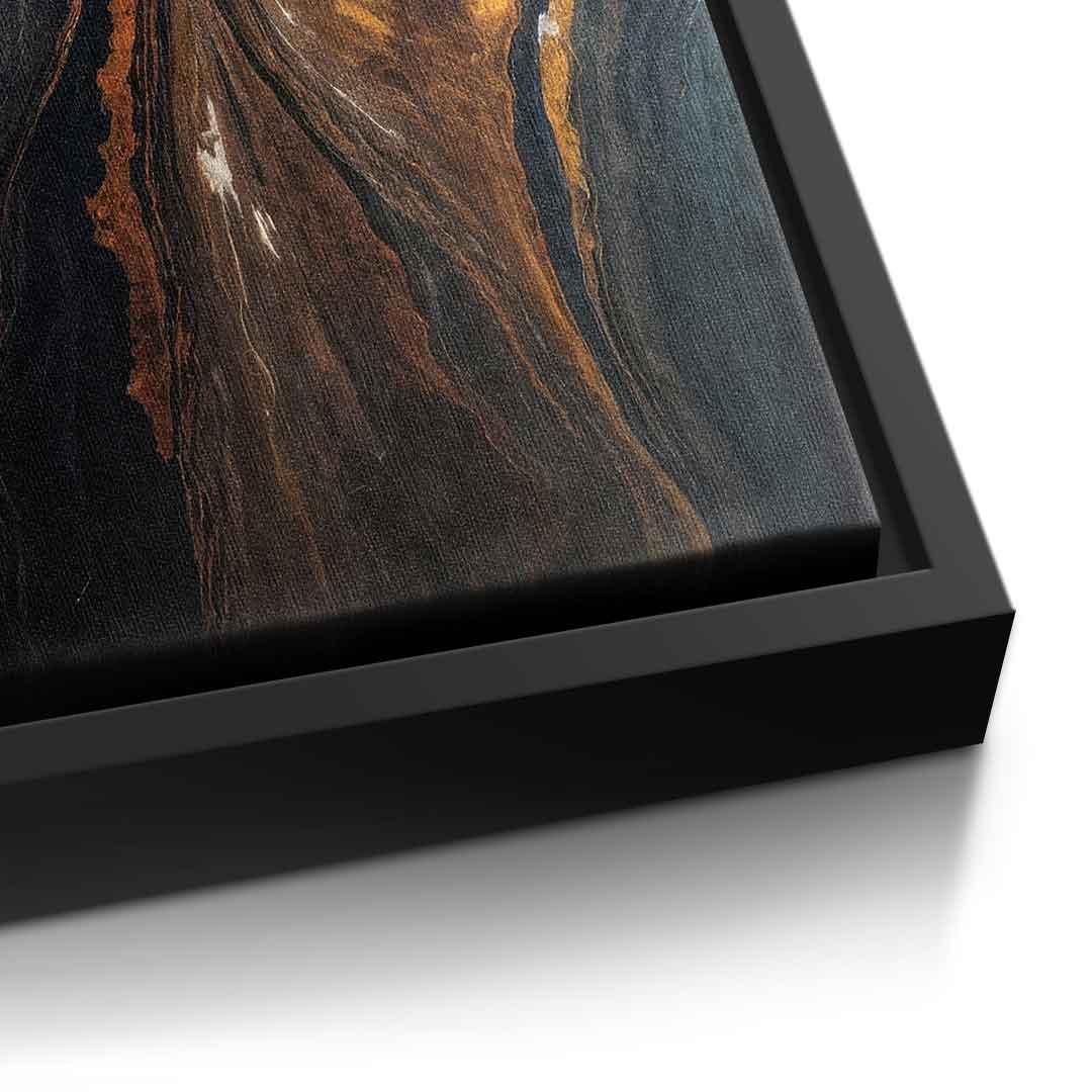 Golden Tones In Dark Stone