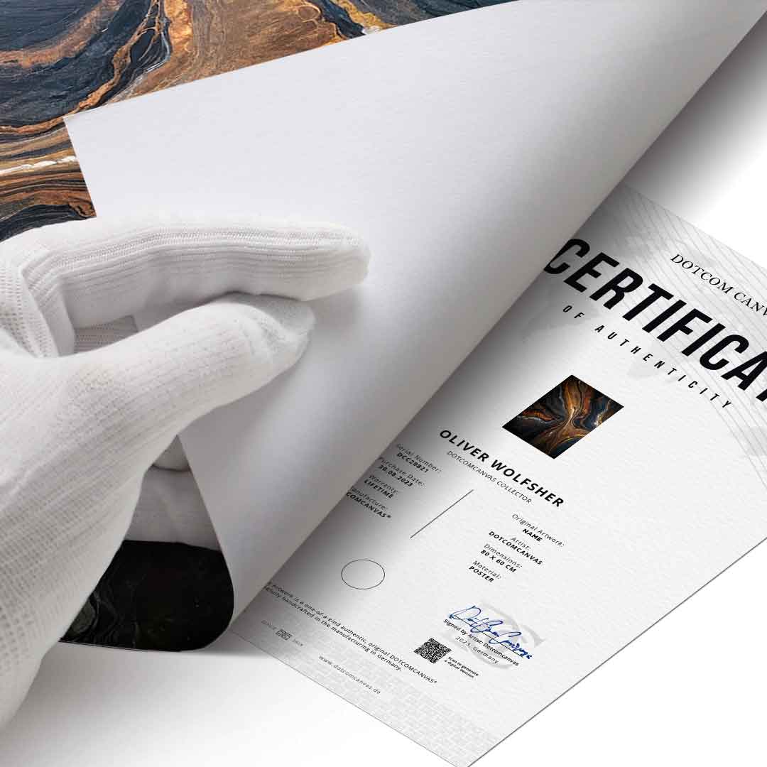 Golden Tones In Dark Stone - Poster