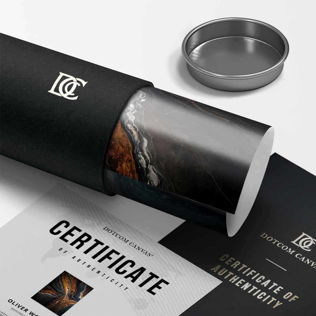 Golden Tones In Dark Stone - Poster