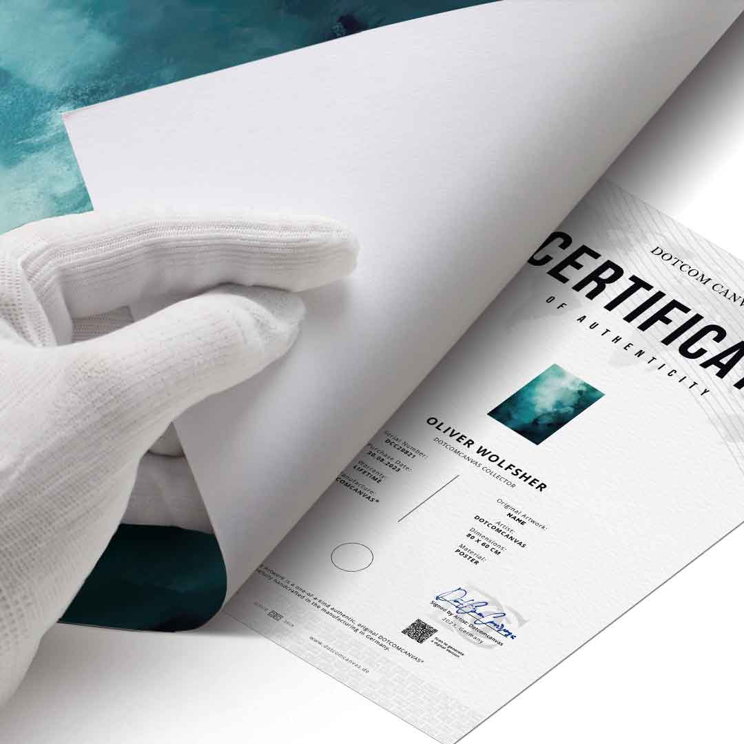 Misty Teal Abyss - Poster