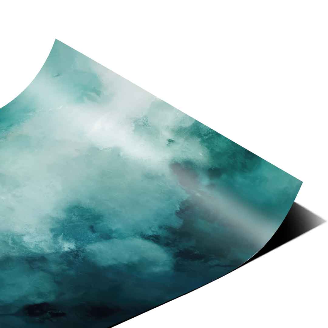 Misty Teal Abyss - Poster