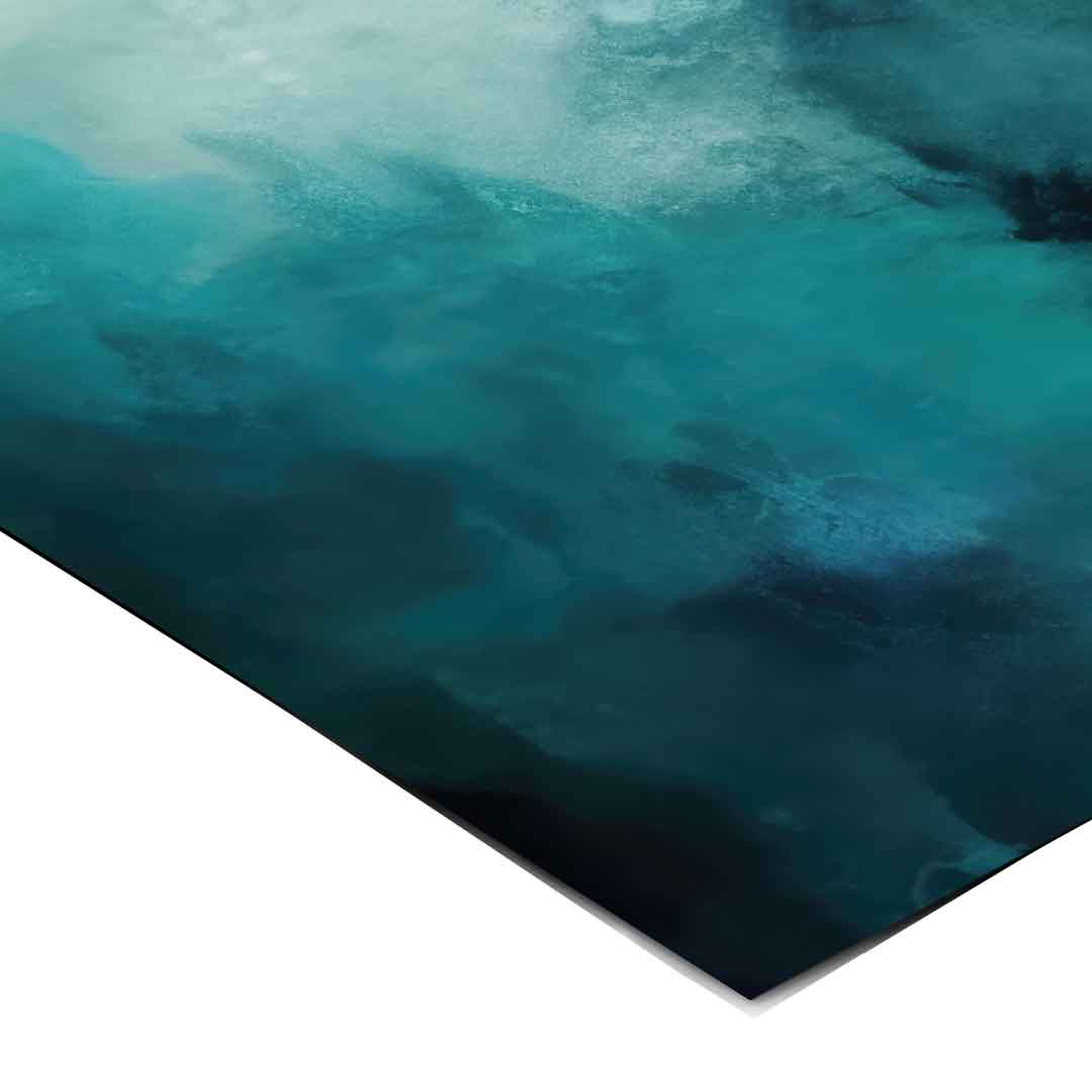 Misty Teal Abyss - Poster