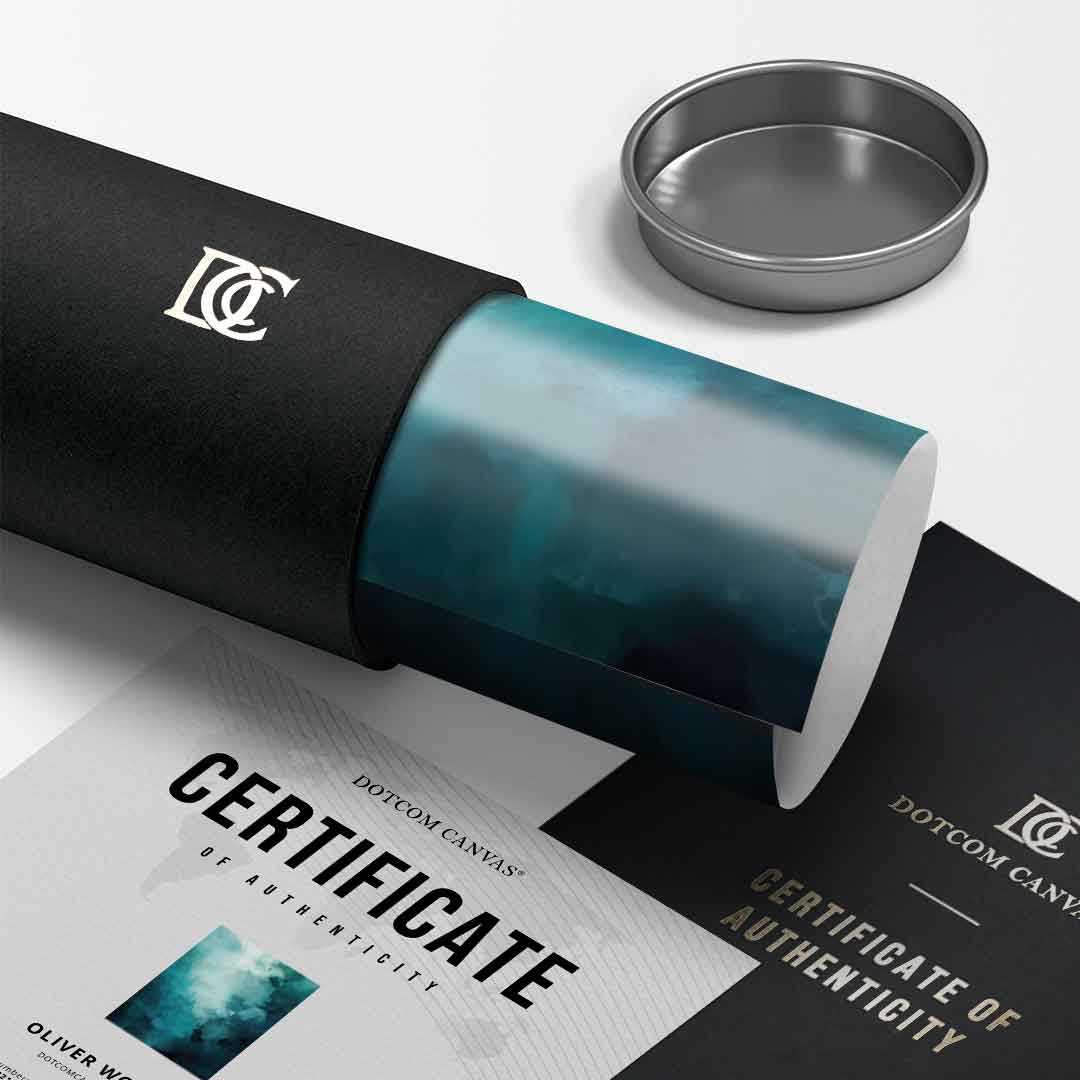 Misty Teal Abyss - Poster