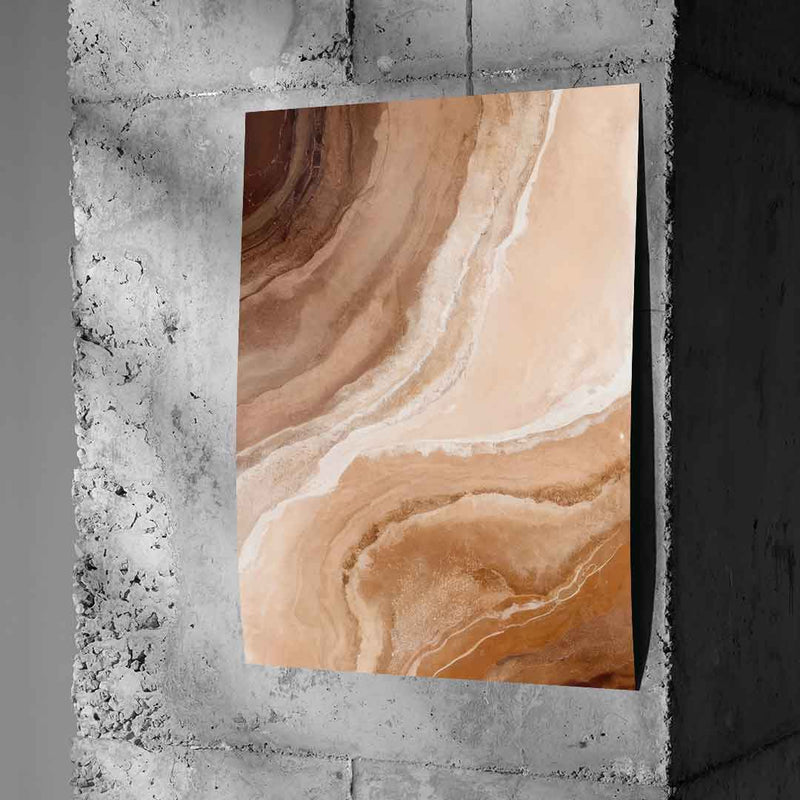 Sandstone in Brown Hues - Poster