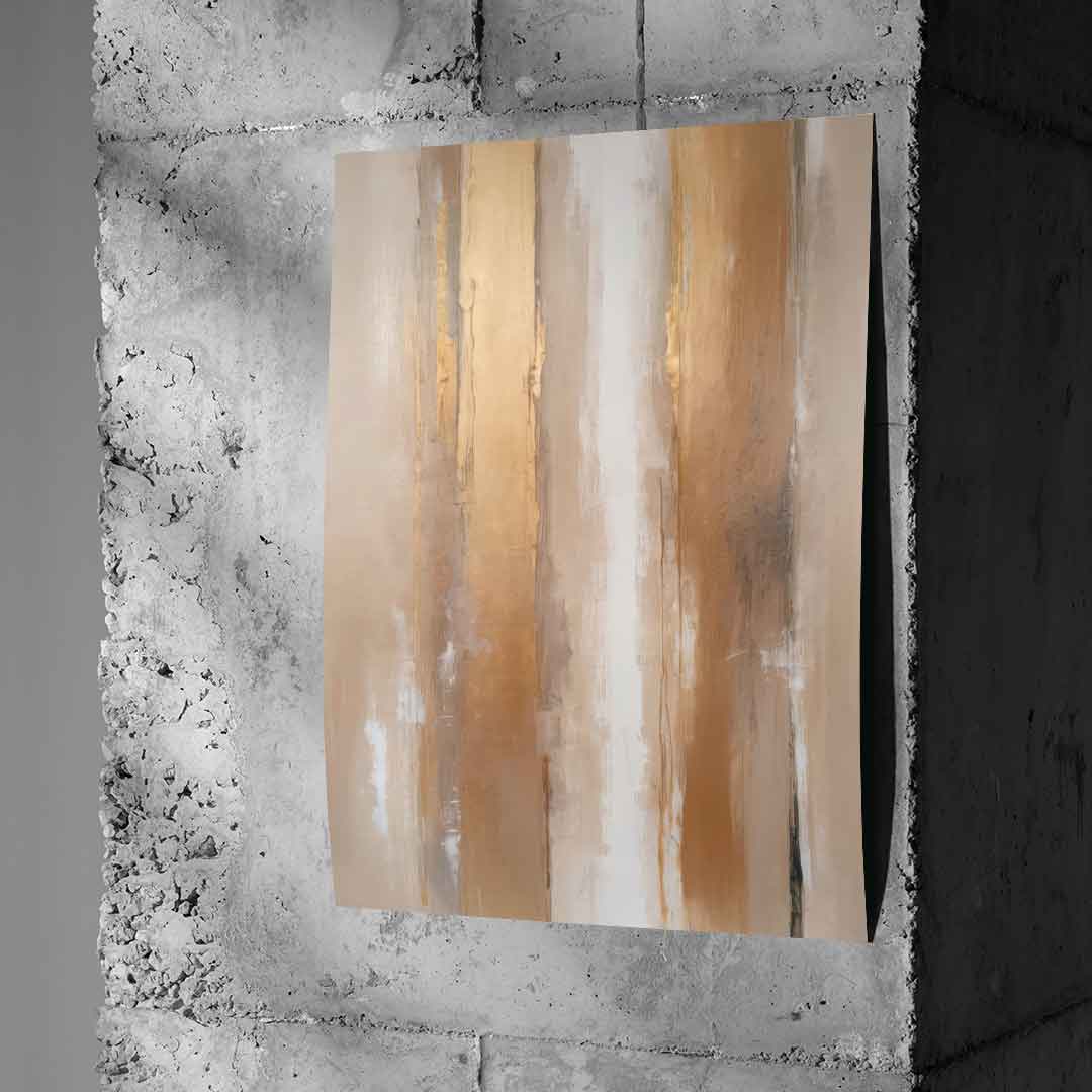 Stripes in Soft Neutrals - Poster