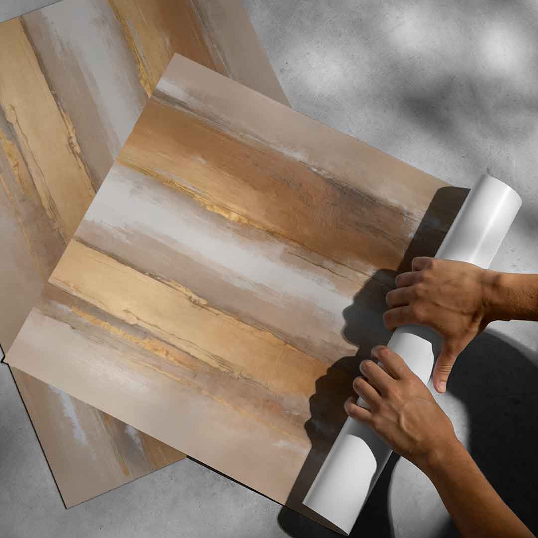 Stripes in Soft Neutrals - Poster