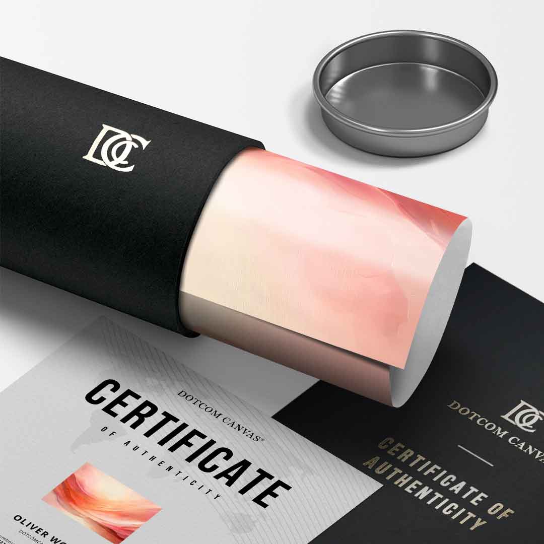 Waves of Peach and Pink - Poster