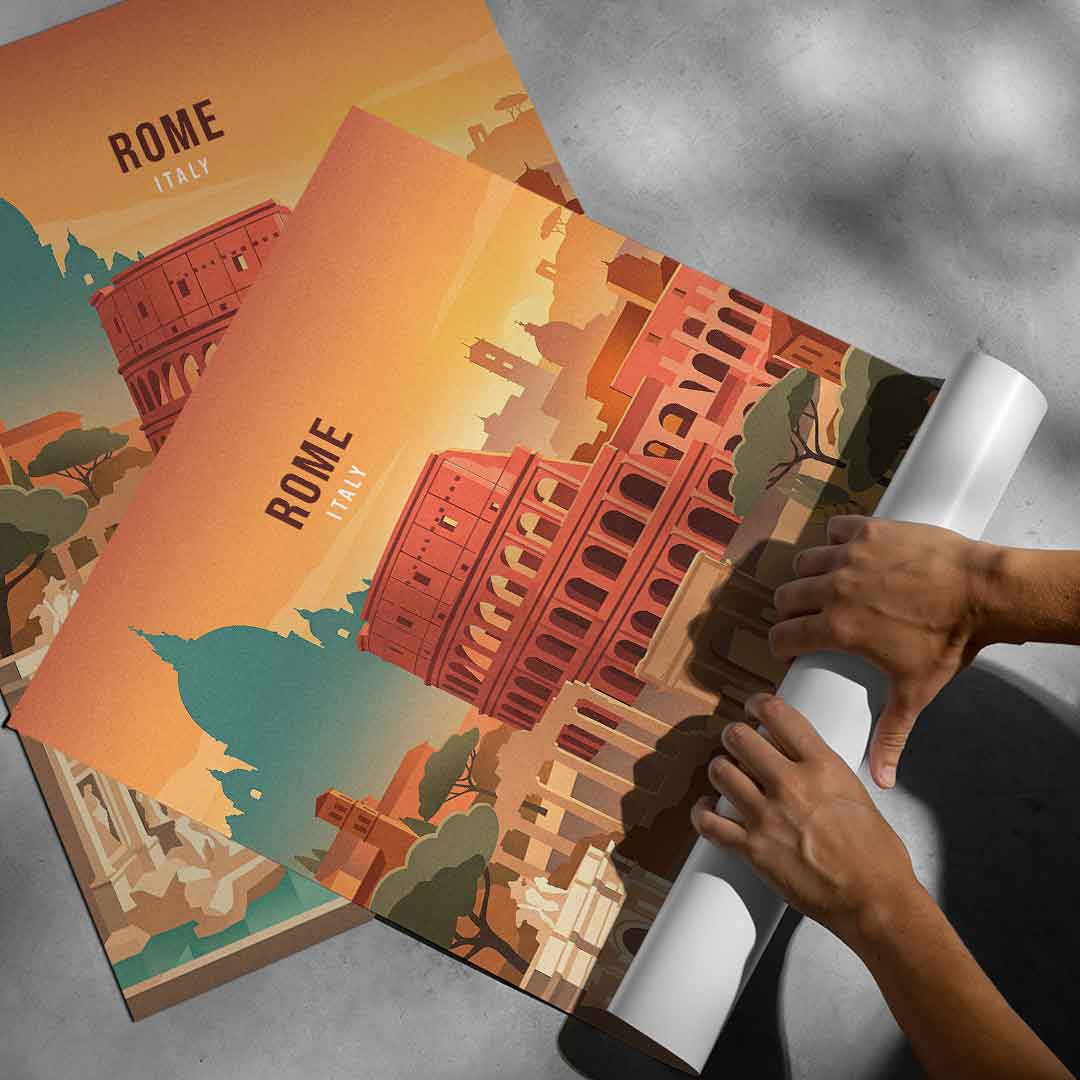 Rome Poster Roll-up-Poster-Vertical
