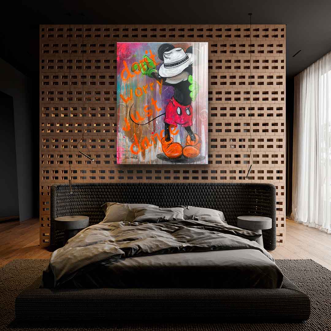 Don't worry, just dance - acrylic glass