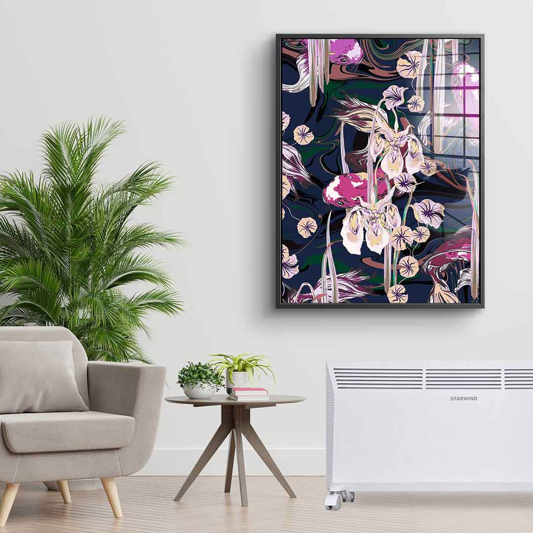 Koi Pond Purple - Acrylic glass