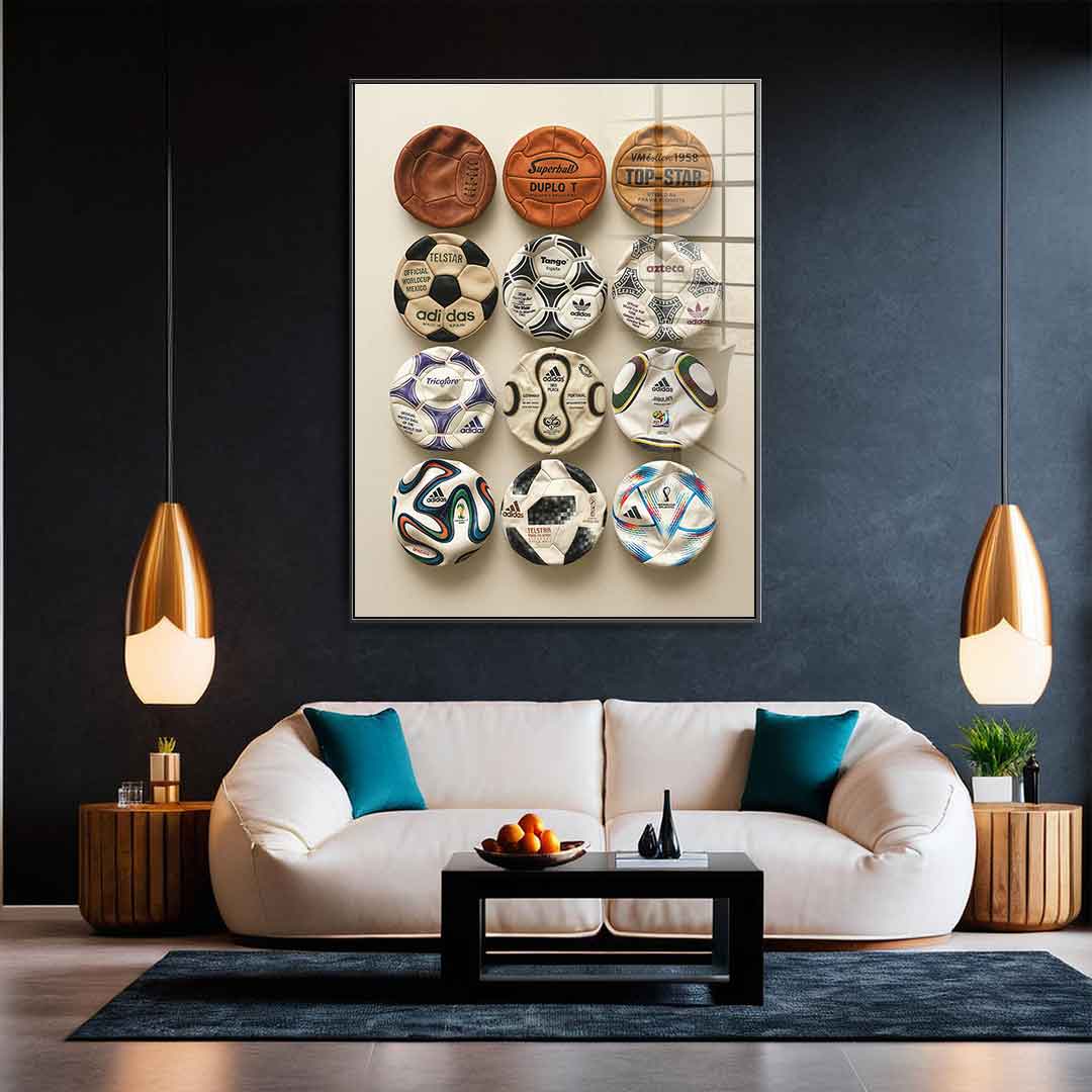 Flat World Cup Ball collection - Acrylglas