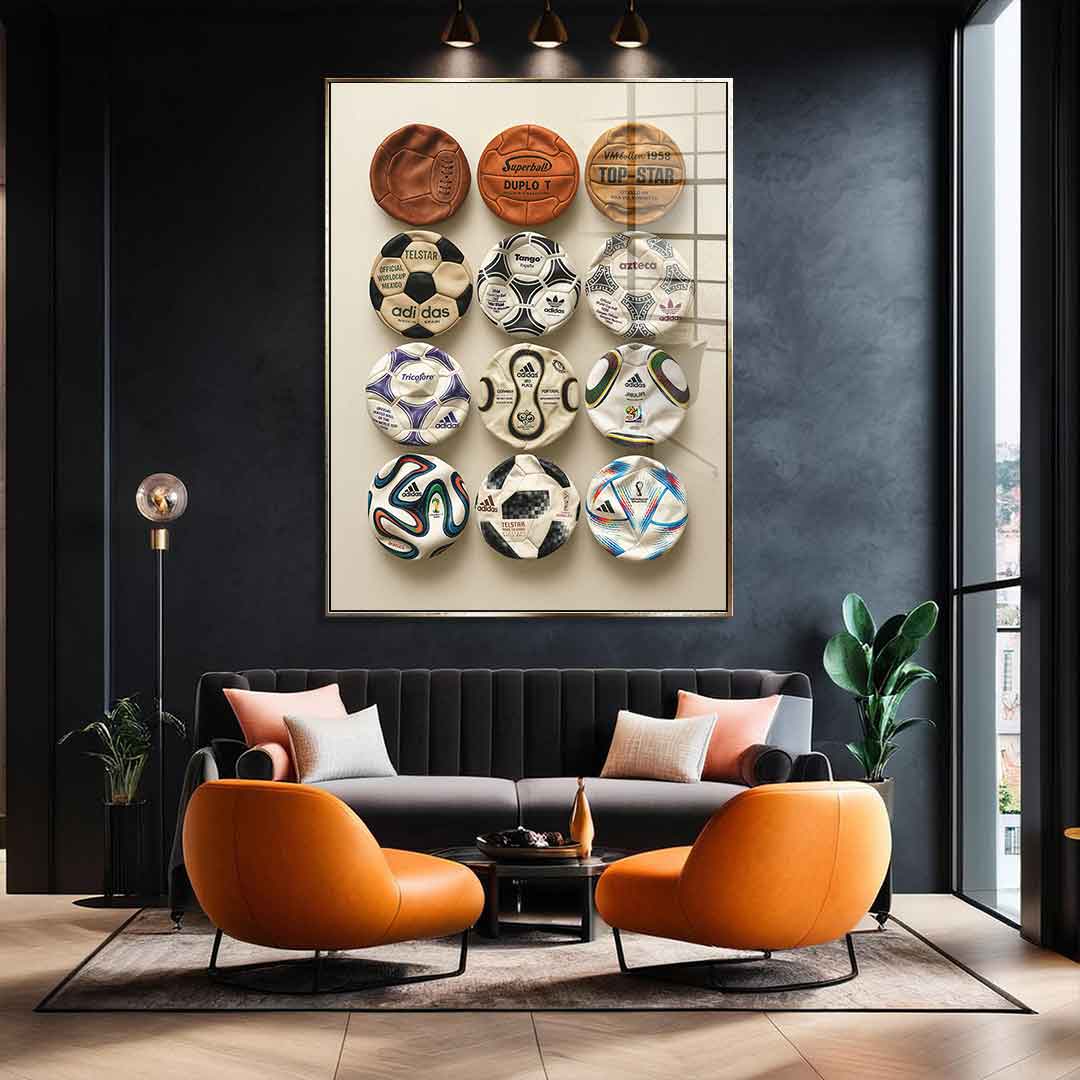 Flat World Cup Ball collection - Acrylglas