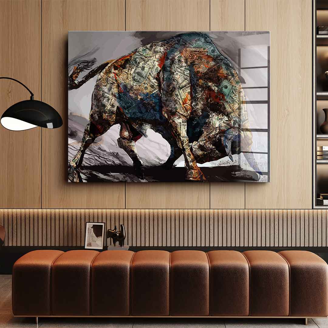 Money Bull - Acrylic glass