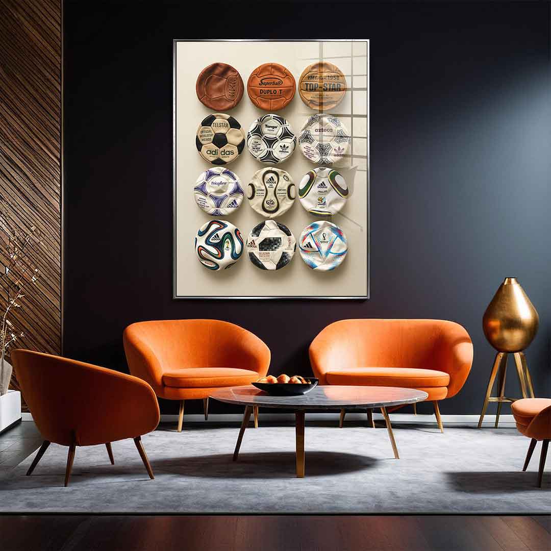Flat World Cup Ball collection - Acrylglas