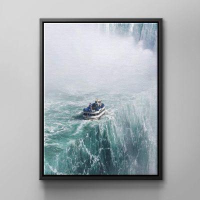 Wandbild von Achterbahn in Wolkendecke Rollercoaster Life