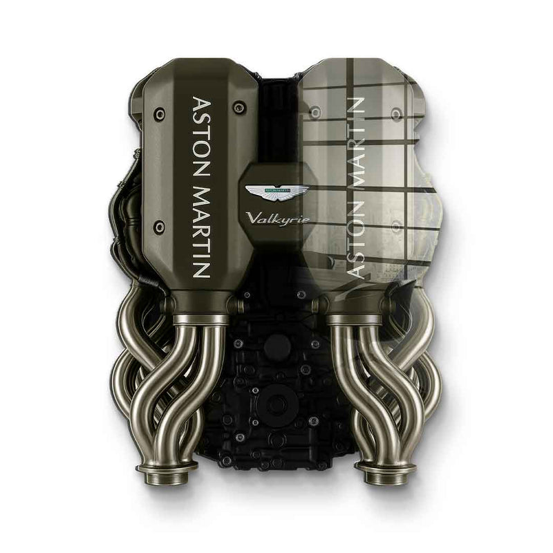 Wandskulptur Aston Martin Engine - Acrylglas