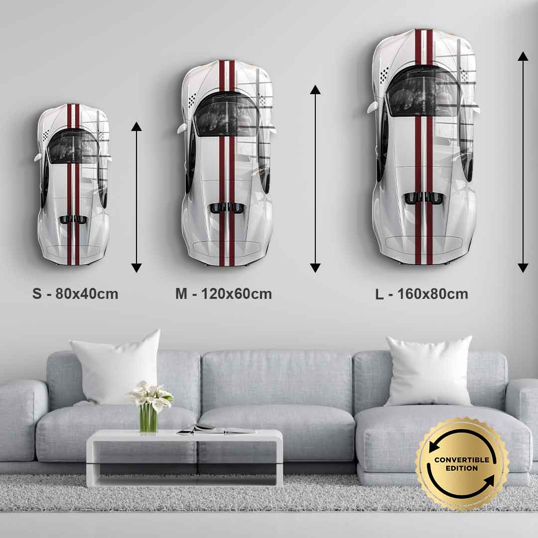 Wandskulptur Bugatti Centodieci - Acrylglas