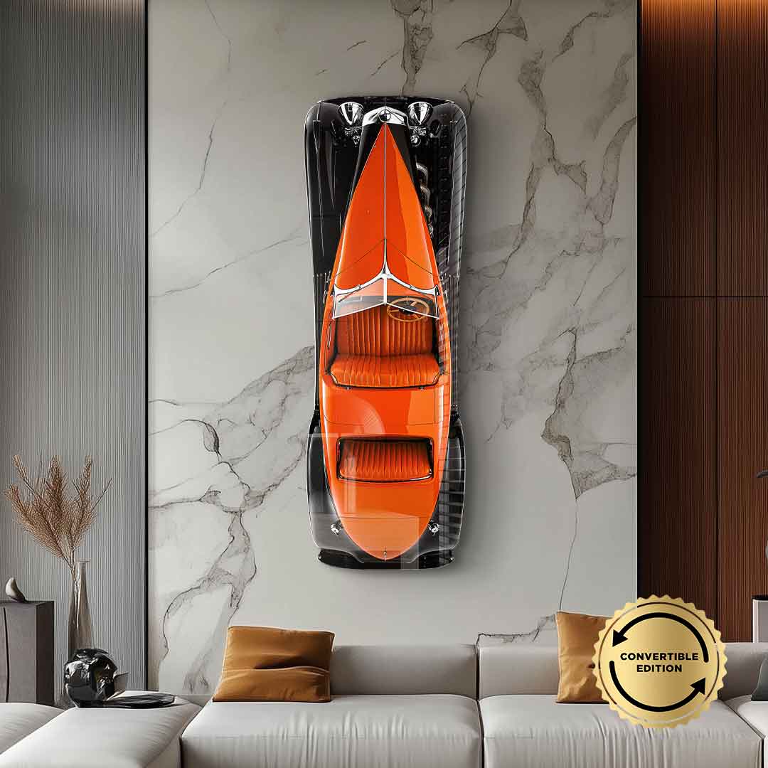 Wandskulptur Bugatti Type 57SC Atlantic - Acrylglas